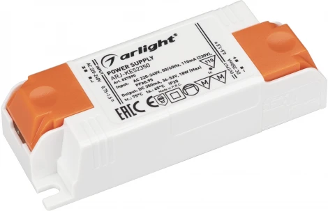 Блок питания ARJ-KE52350 (18W, 350mA, PFC) (IP20 Пластик) 027590 Arlight ARJ