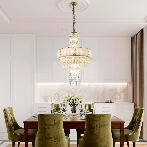 Подвесная люстра хрустальная Modelux ML.6990.20P