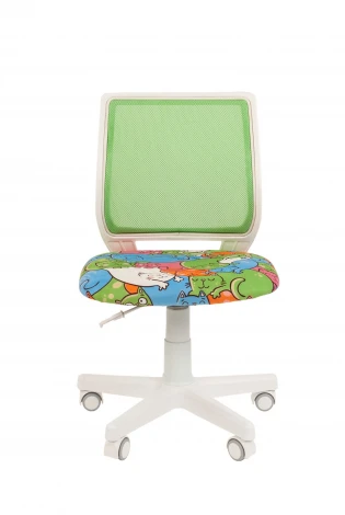 Кресло Chairman Kids 112 Россия ткань котики/TW-А 31 белый пластик 7110393