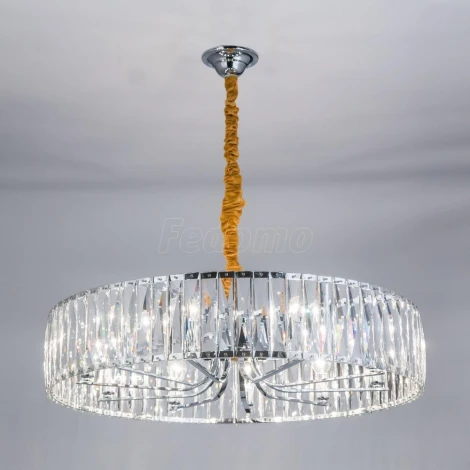 Подвесная люстра Eletto EL321P10 (220V, хрусталь, подвески, на цепи, круглые)