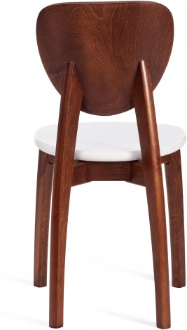 Обеденный стул Tetchair DIAMANTE (Бук/Коричневый,Белый)