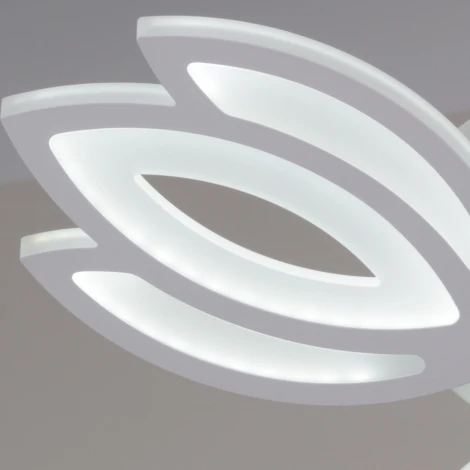 Потолочная люстра светодиодная на штанге с пультом с регулировкой цветовой температуры, яркости и ночным режимом Reluce 08429-0.3-03 WH