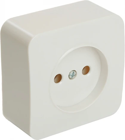 Розетка без заземления (белый) Stekker София 49301
