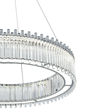 Подвесной светильник светодиодный с пультом (12056/A/1P Chrome) Indigo Grado V000195L (регулировка яркости, 220V, на тросе, круглые)