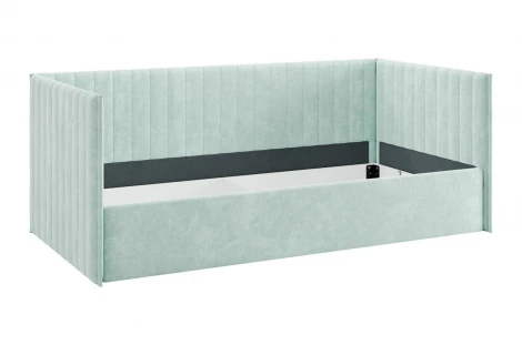 Кровать с подъемным механизмом Твикс (Софа) 90х200 см Mebelson (ДСП,Велюр/Зеленый) арт.170618,2764