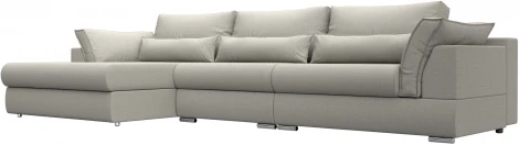 Диван угловой Пекин Long угол левый Лига Диванов (Рогожка) арт.122939L