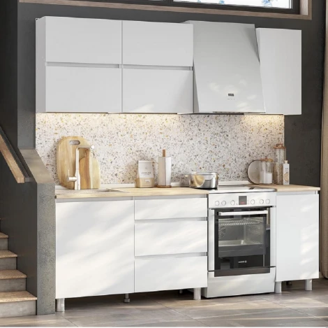 Готовая кухня Арника Токио 1.6 м, белая