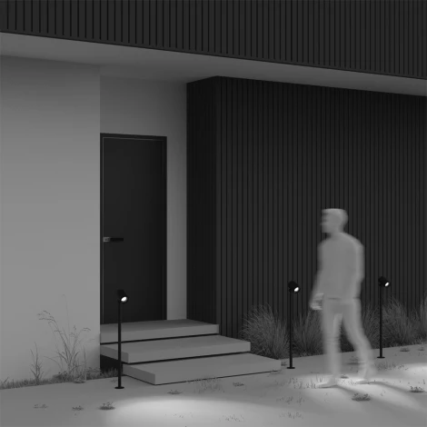 Наземный уличный светильник Maytoni Spira O497FL-L12B3K (LED, 220V, круглые, IP65)