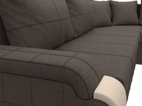 Диван угловой Николь правый угол Лига Диванов (Рогожка) арт.126001