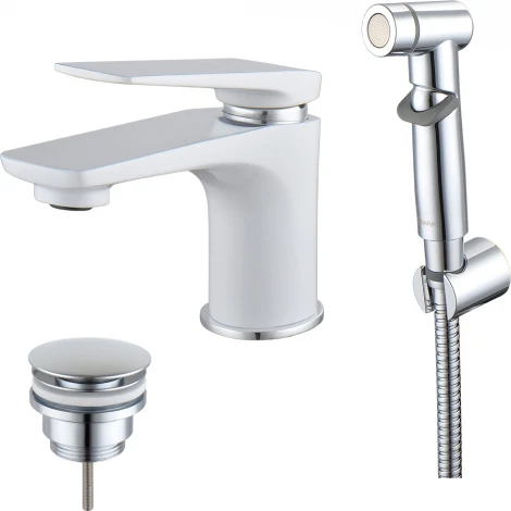 Смеситель Lemark Allegro LM5916CW с гигиеническим душем, с д/к