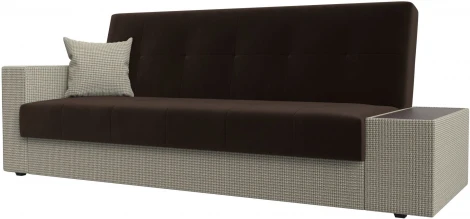 Диван-книжка Лига-020 стол справа (Коричневый,Корфу 02/Микровельвет) Лига Диванов арт.118520