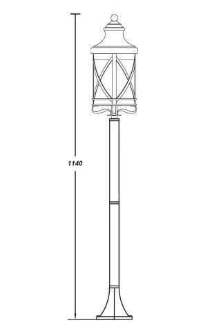 Наземный фонарь Oasis Light 84806 Gb