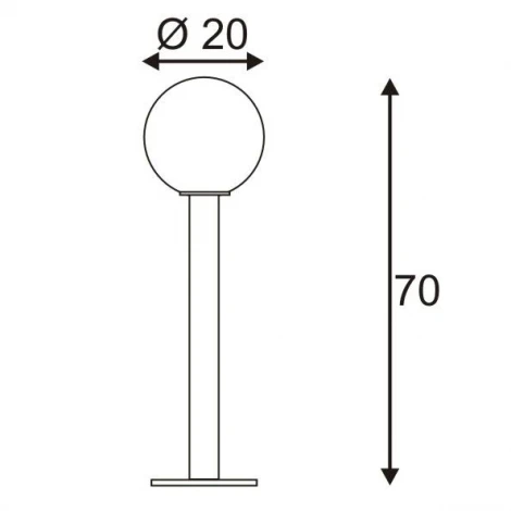Наземный светильник Slv Gloo Pure 1002001