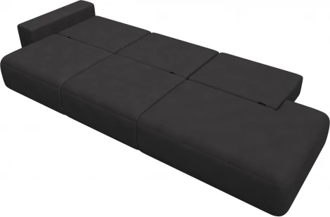 Диван прямой Лига-036 НПБ Модерн Лонг подлокотник слева Лига Диванов (Замша) арт.127700L