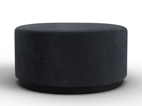 Пуф 005 (ДСП/Пластик/Велюр/Темно-серый) Лига Диванов 132371