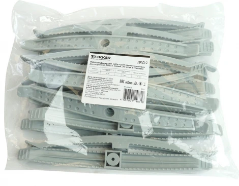 Держатель кабеля (серый) 20 шт. Stekker 49567