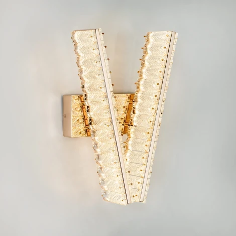 Бра светодиодное хрустальное с регулировкой цветовой температуры Modelux MODELUX ML.751.02 GD