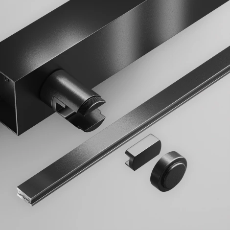 Основание настенное Wall для блока питания с вводом питания Flarity черный Maytoni Accessories for tracks Flarity TRA155CW-BB-B