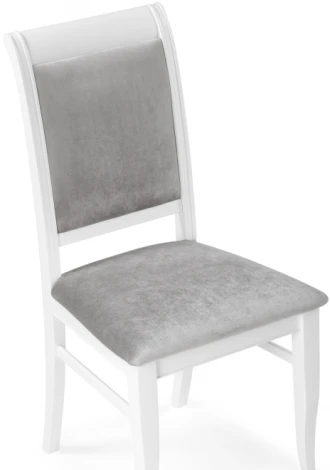 Деревянный стул Woodville Авелин серый велюр / белый 515983