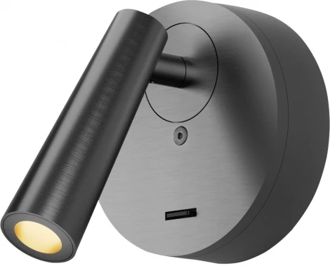 Спот Denkirs Shine Wall DK5072-DN 3W темный никель (LED, 220V, выключатель, круглые)