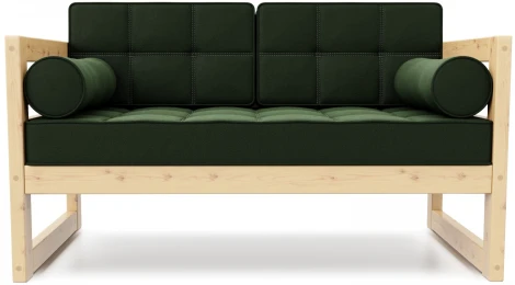 Диван Arsko прямой Сега М сосна велюр зеленый