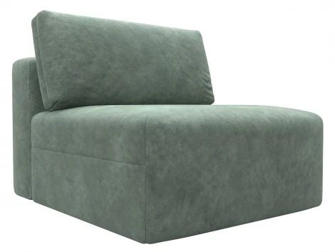 Модуль диван Лига-060 НПБ (ЛДСП,Брус,Фанера,Велюр/Зеленый) Лига Диванов 129547