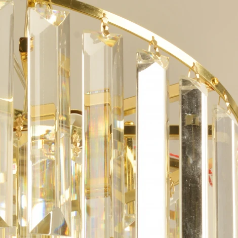 Подвесная люстра хрустальная Reluce 02414-0.4-11 G (220V, на цепи)