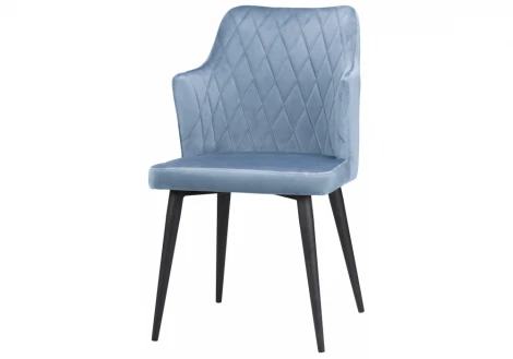 Стул Woodville на металлокаркасе Velen light blue 15026