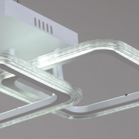 Потолочная люстра светодиодная на штанге с пультом регулировкой цветовой температуры, яркости и ночным режимом Reluce 09826-3.3-03 WH (220V)