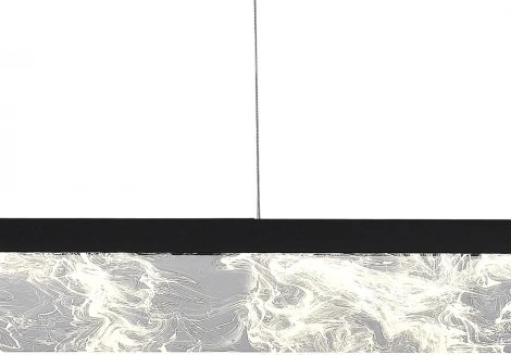 Подвесной линейный светильник ST Luce Splendid SL6234.403.45 Черный/Дымчатый LED 1*45W 4000K