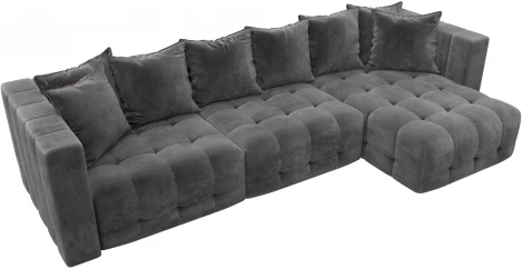 Диван угловой Лига-052 НПБ Лонг угол универсальный Лига Диванов (Велюр) арт.128821