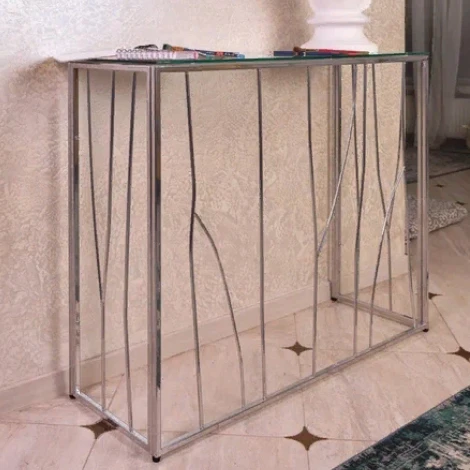 Консольный стол AllConsoles 1021-CS clear серебряный