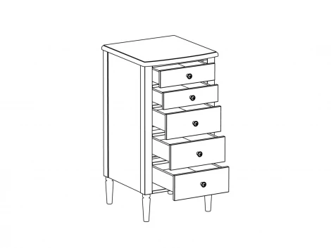 Комод Blues ОГОГО Обстановочка! (ЛДСП,МДФ/Черный) арт.924459