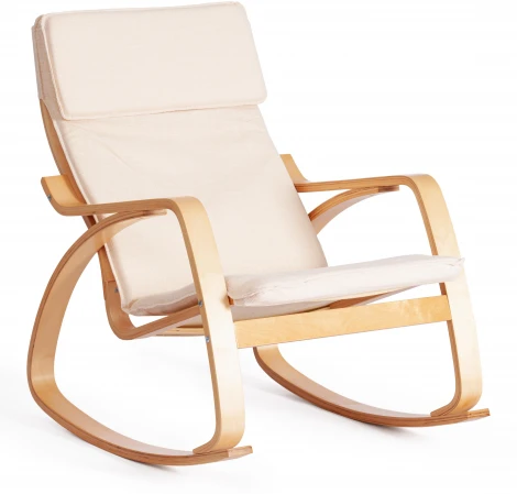 Кресло-качалка mod. AX3005 Tetchair (Дуб,Бежевый).