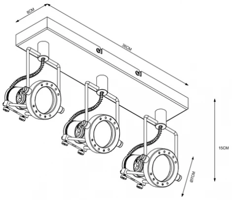 Спот Arte Lamp Costruttore A4300PL-3SS