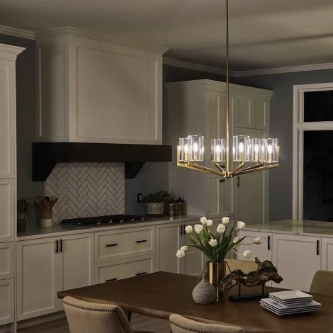 Потолочная люстра на штанге Kichler Nye QN-NYE6-BNB (220V)