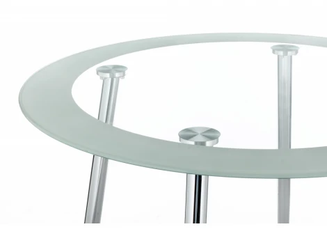 Стеклянный стол Woodville Vasko белый 11316