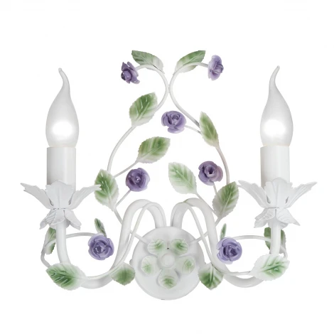 Бра Vitaluce V1794-0/2A (220V, свеча, цветы, листья, розы)