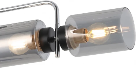 Потолочная люстра на штанге ILLUMICO IL8249-6COU-79 BK CR (220V)