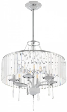 Подвесная люстра хрустальная на штанге Arte Milano Sorrento-1009 371009/6/300/500 CR (220V)