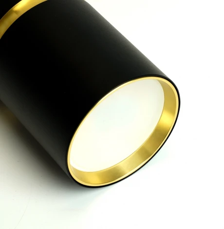 Подвесной светильник Feron ML1868 Barrel ZEN levitation 48447 MR16 35W, 230V, чёрный, золото (на проводе, круглые)