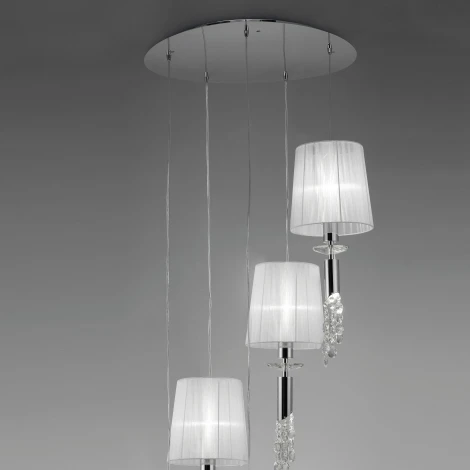 Подвесная люстра ярусная каскадная Mantra Tiffany 3857 (220V, на проводе)