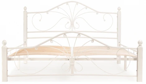 Двуспальная кровать Woodville Мэри 1 160х200 белая 402976