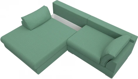 Диван угловой Пекин угол левый Лига Диванов (Рогожка) арт.123513L