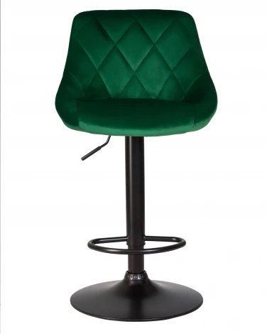 Набор 2 шт стул барный DOBRIN LOGAN BLACK (зеленый велюр (MJ9-88))
