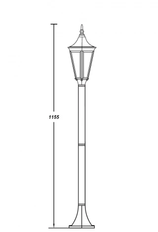 Наземный фонарь Oasis Light Leeds 91606
