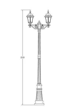 Наземный фонарь Oasis Light 91309S A Bl (220V, IP44)