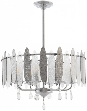 Подвесная люстра хрустальная на штанге Arte Milano Sorrento-4309 374309/8/350/570 CR (220V)