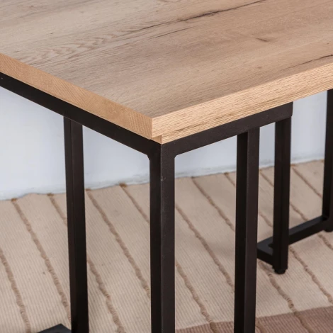 Стол раскладной обеденный R-Home Loft 120 Дуб натур