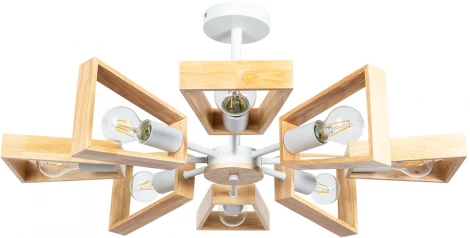 Потолочная люстра на штанге Arte Lamp Brussels A8030PL-8WH